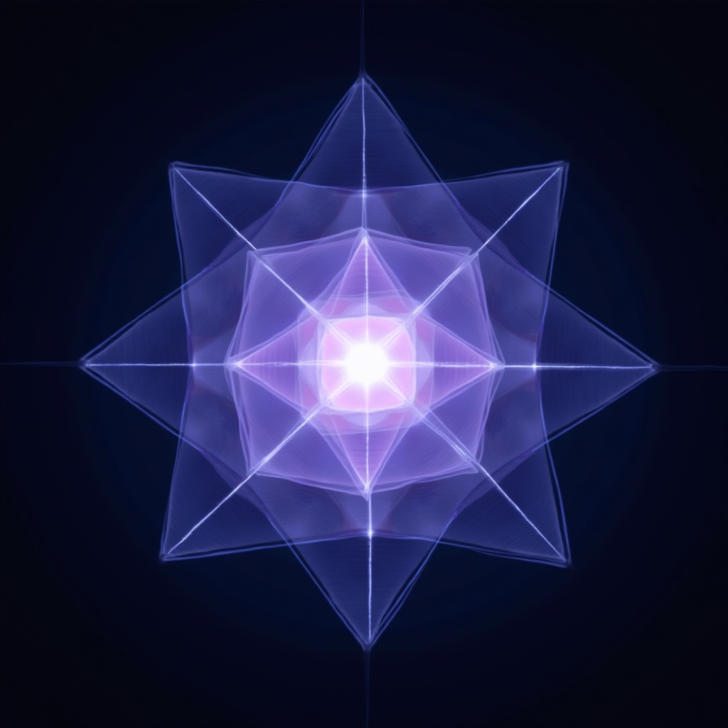 Abstract visualization of search algorithm layers and content evaluation signals